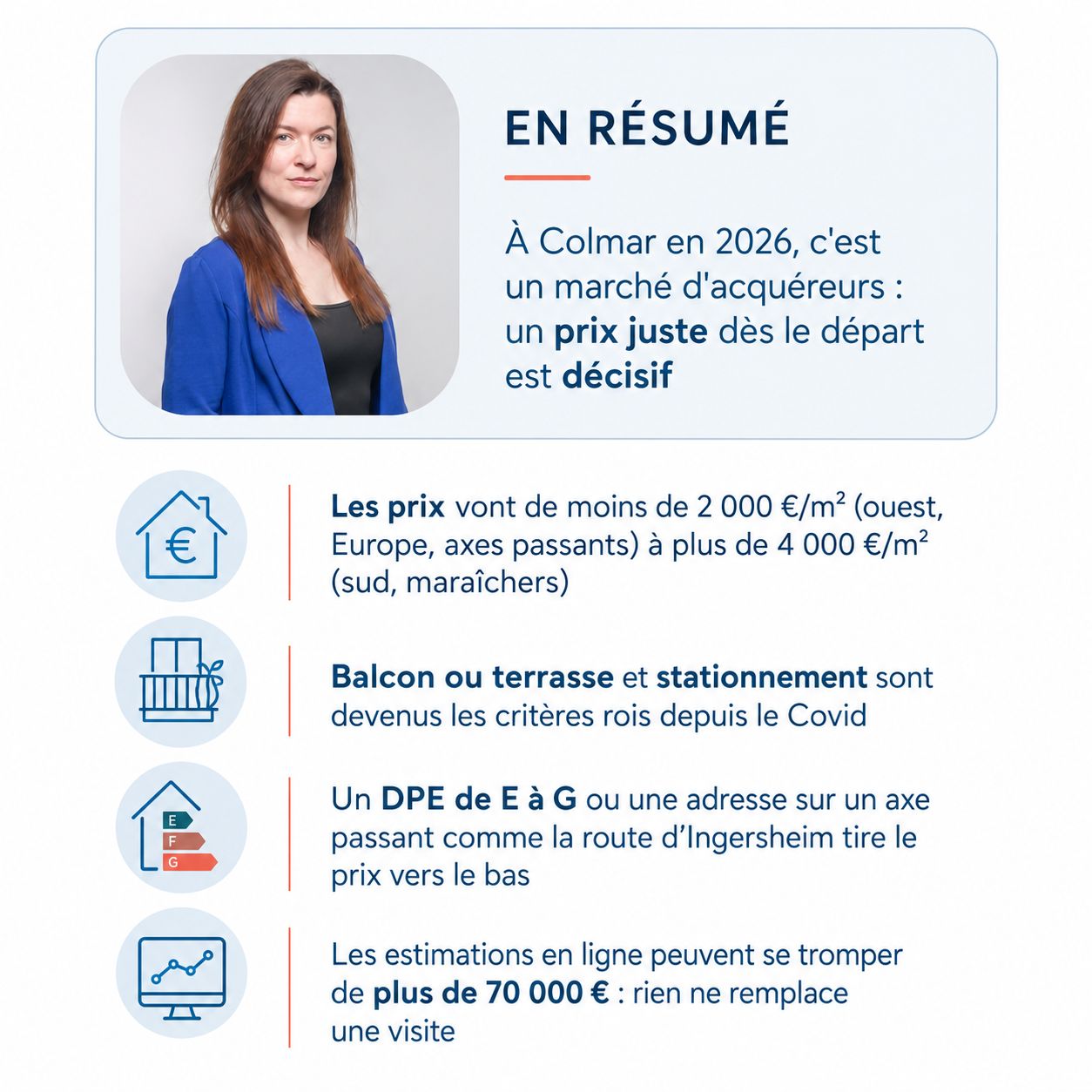 Infographie : estimation d'un appartement à Colmar en 2026
